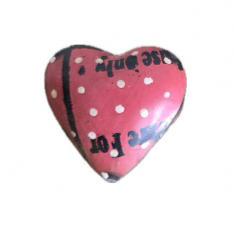 LARGE PINK HEART W/ DOTS *NEW* AVAIL DEC 2026